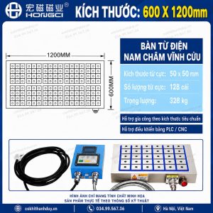 Bàn Từ Điện 600x1200 – Khổ Đại, Nâng Cấp Năng Suất Xưởng CNC