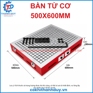 Bàn Từ Cơ 500x600 – Vùng Gá Rộng, Gá Nhiều Phôi Nhanh Chóng Dễ Dàng