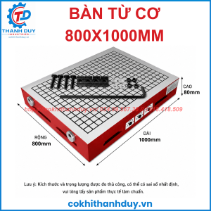 Bàn Từ Cơ 800x1000 Cao Cấp Chuyên Dụng