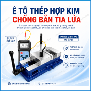 Alternative view of Ê Tô Cơ Khí 8 Inch Hạng Nặng – Nhập Khẩu Chính Hãng