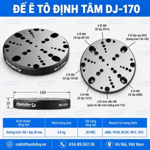 Đế Ê Tô Định Tâm DJ-170 – Một Đế Lắp Nhiều Model, Tối Ưu Bàn Gá CNC