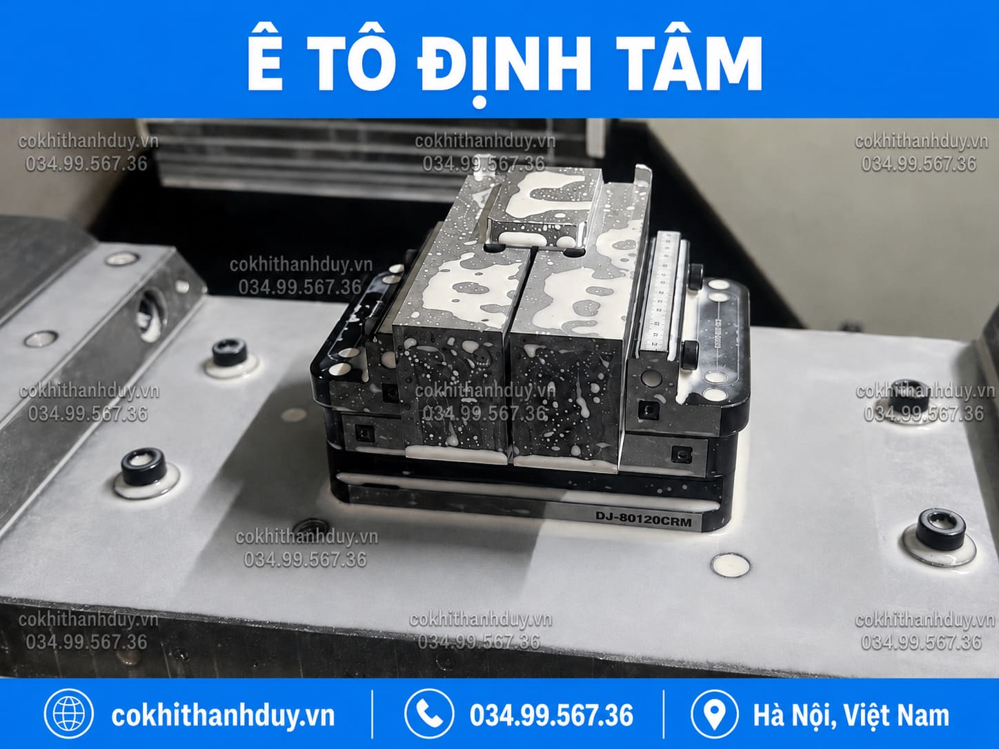 Ê Tô Định Tâm DJ-9019S – Rộng Phạm Vi Kẹp, Gọn Bàn Máy - Ảnh 6