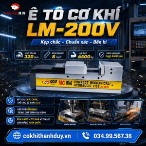 Alternative view of Ê Tô Cơ Khí LM-200V – Trạm Gá 8 Inch Cho Block Lớn, Lực Kẹp 6500kg