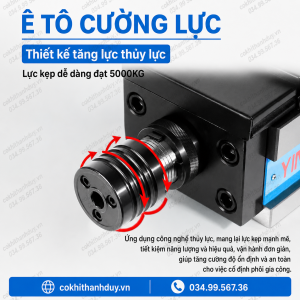 Alternative view of Ê Tô Cường Lực DCV-340 – 8 Inch Kẹp Rộng 340mm, Chuyên Gá Block & Plate Lớn CNC