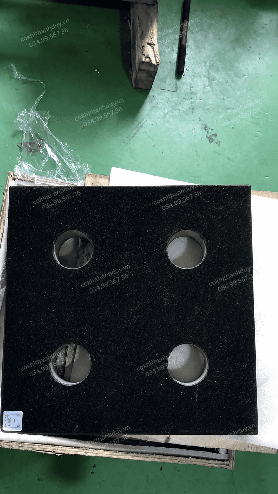 Khối Chuẩn Vuông Granite 300x300x50mm Cấp 000 – Kiểm 6 Mặt, Rà Setup & QC Đa Hướng - Ảnh 4