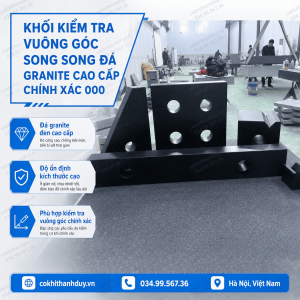 Alternative view of Khối Chuẩn Granite 600x400x50mm Cấp 000 – Chuẩn Hình Học Khổ Lớn Cho Rà Máy, Đồ Gá & QC Chính Xác