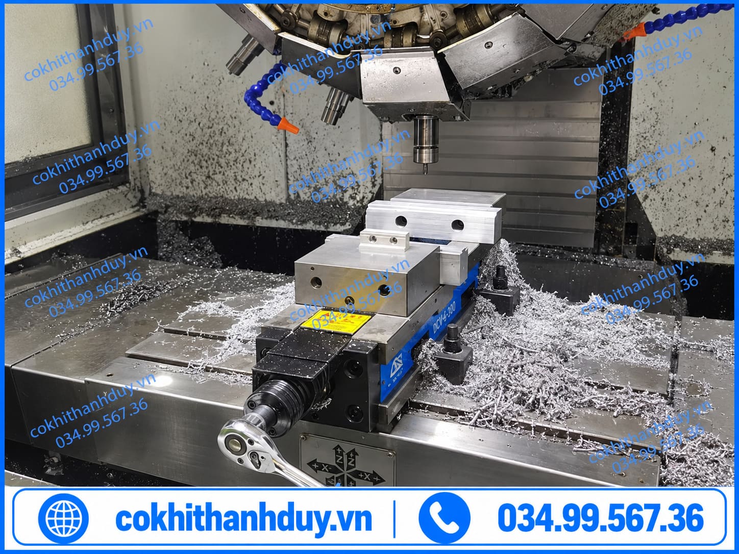 Ê Tô Thủy Lực WOOARDE DCV-5"-180 – Phạm Vi Kẹp 0–180mm - Ảnh 4