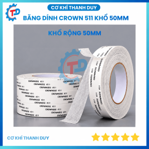 Băng Dính Crown 511 Khổ 50mm – Dễ Dán, Bám Tốt, Linh Hoạt Cho Nhiều Ứng Dụng